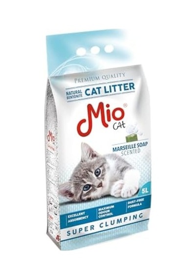 Mio Kedi Kumu, 5 Lt. Marsilya Sabun Kokulu Bentonit, İnce