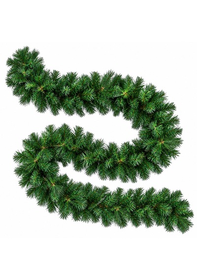 Yılbaşı Çam Garland 230-250 Cm 30-35 Cm Genişlik Dolgun Yeşil Yapay Çam Dalı Merdiven, Şömine Ve Kapı Süsü 250cmx40cm
