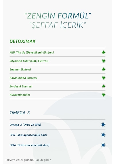 Günlük Wellness Paketi Omega 3 30 Softjel + Detoximax 30 Kapsül Özel Paketi