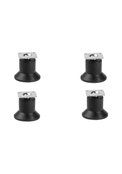 Hırdavatım Smart Tablalı Ayak 50 Mm Siyah 4 Adet