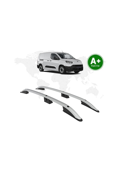 Toyota Proace City Panelvan Tavan Çıtası Uzun Şasi 2024 Model Ve Sonrası Gri