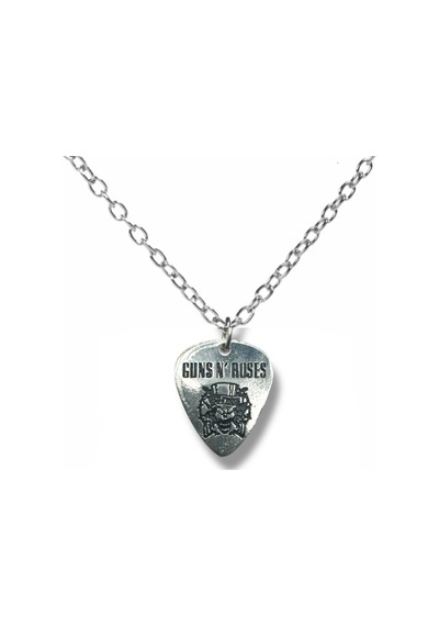 Guns N' Roses Pena Kolye Çift Taraflı Rock El İşaretli Unisex Metal Kolye 60 Cm Zincir Çok renkli