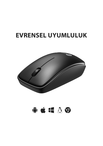 Lecoo WS208 Kablosuz 1200 DPI 3 Tuşlu Sessiz USB Mini Alıcılı Optik Mouse