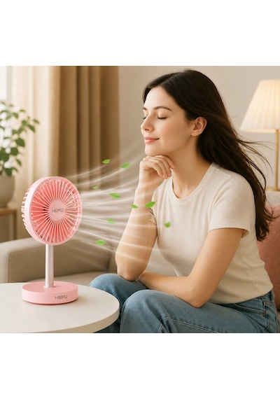 Hepu Hp-f25 Usb Şarjlı Sessiz Masaüstü Mini Fan