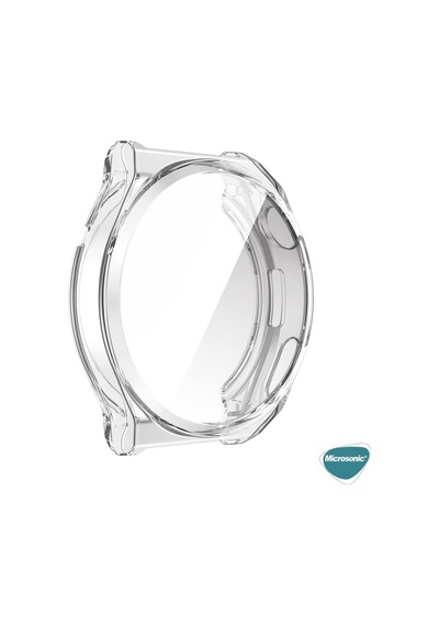 Huawei Watch 4 Pro İçin Kılıf 360 Full Round Soft Silicone Şeffaf Watch 4 Pro İle Uyumlu Kılıf - Şeffaf Çok Renkli
