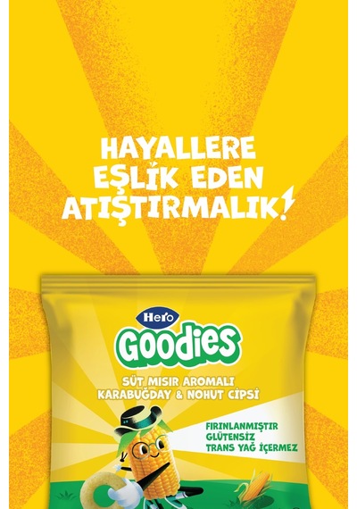 Hero Goodies Süt Mısırlı Cips 8 x 30 G