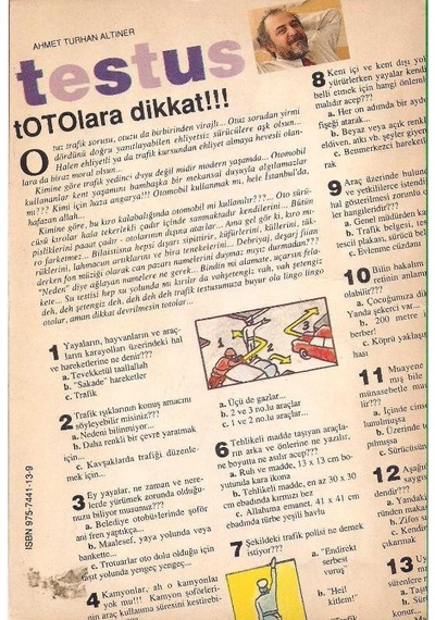 Testus 1987 - 91 Nokta Testleri 100 Adet - Ahmet Turhan Altıner