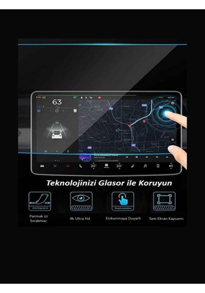Opel Yeni Mokka Ultimate 10 İnç Navigasyon Uyumlu 9h Nano Ekran Koruyucu