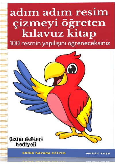 Adım Adım Resim Çizmeyi Öğreten Kılavuz Kitap +Defter