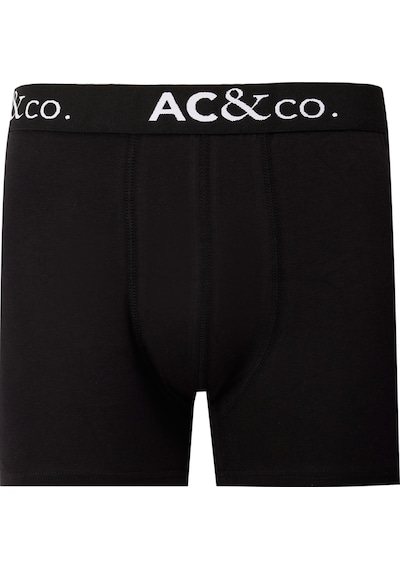 Ac&Co / Altınyıldız Classics Erkek Siyah Pamuklu Esnek 3'Lü Boxer Paketi Siyah