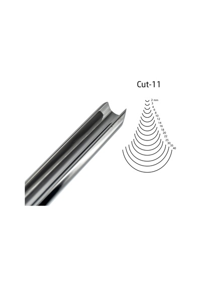 Kırschen Two Cherries Düz Tip Geniş Oluklu Iskarpela 10 Mm Cut11 3111010