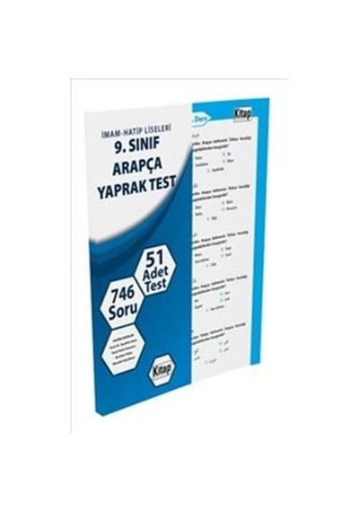 9.Sınıf Arapça Yaprak Test - Kitap Dünyası Yayınları
