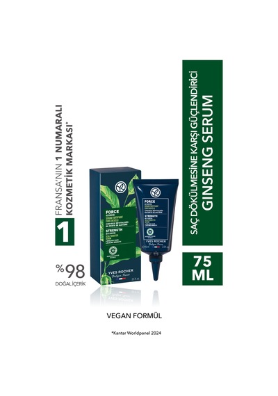 Yves Rocher Güçlendirici Ginseng Serum - Saç Dökülmesine Karşı / Anti-chute -vegan -75ml