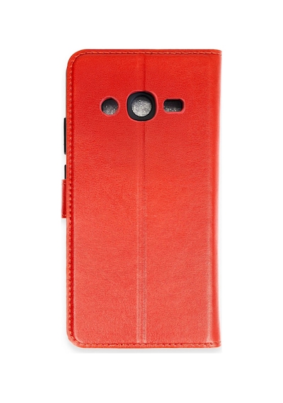 Samsung Galaxy  Uyumlu  J7 Kılıf Trend S Plus Kapaklı Kılıf - Kırmızı