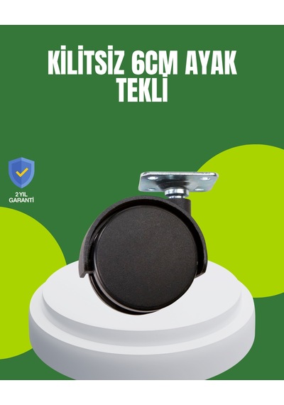 Kilitsiz 6 Cm Tekerlek Ayak Tek Adet