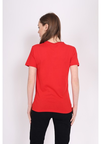 Toontoy Unisex Baskılı Tişört Kırmızı