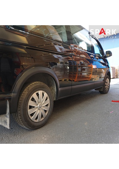 Volkswagen Transporter T6 2015-2020 Yıl Aralığı Uyumlu Uzun Şase Sağ Sürgü Dodik Seti 11 Parça Siyah