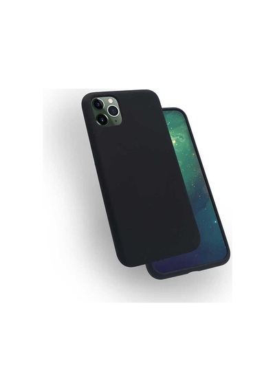 Apple Uyumlu iPhone 11 Pro Max Kılıf Zore Silk Silikon Siyah