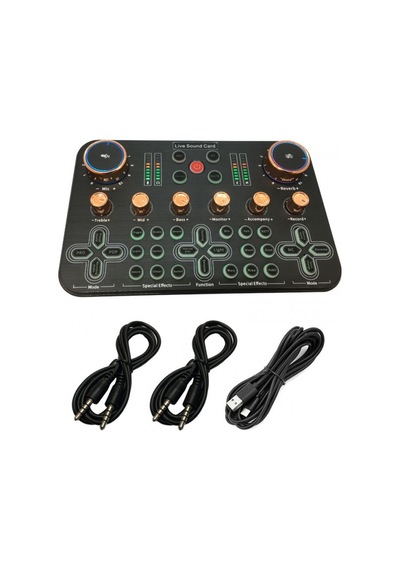Ses Değiştiricili Canlı Yayın Ses Kartı Effectsli Canlı Yayın Mixeri