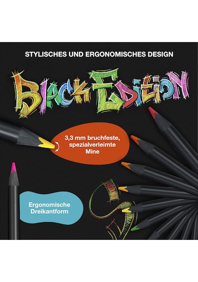Faber-Castell Black Edition Boya Kalemi 12 Renk