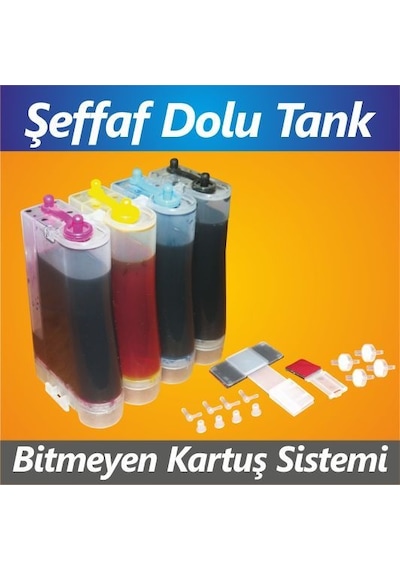 Canon E414 E514 Mg2450 Uyumlu Bitmeyen Kartuş Tankı
