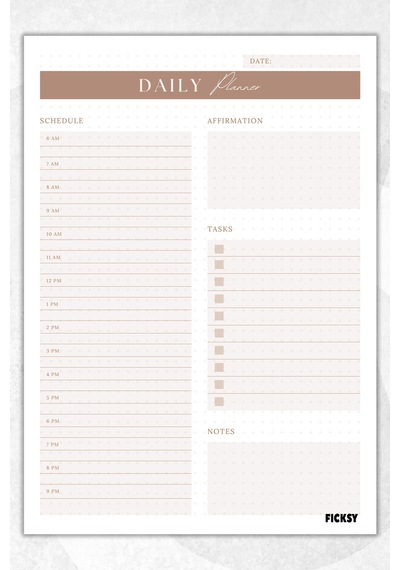 Günlük Planlayıcı - A4 Ebat Yapılacaklar - 30 Yaprak - Daily Planner - 0294 Çok Renkli