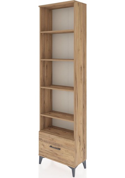 Arges Dolap 5 Raflı Tek Çekmeceli 60x30x221 Çam-çam Çam
