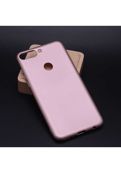 Huawei Y7 2018 Kılıf Zore Premier Silikon Kapak Saks Mavi