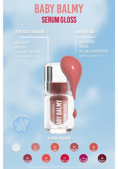 Pastel Show By Baby Balm Serum Gloss 33 Gaslight Dudak Parlatıcısı 33