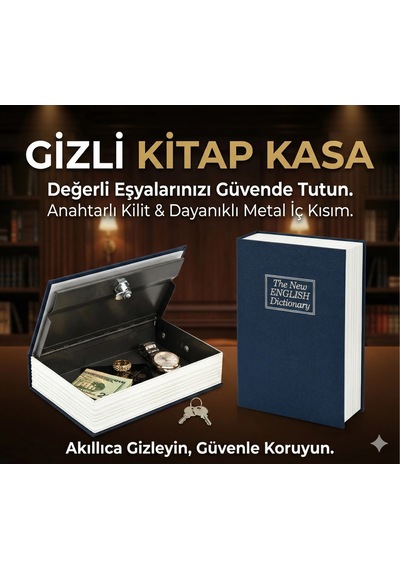 Ers Kitap Görünümlü Gizli Kasa