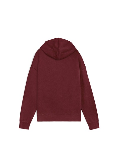 Puma Essentıals Elevated Kadın Geniş Kesim Kapüşonlu Sweatshırt 688103 96 Kırmızı