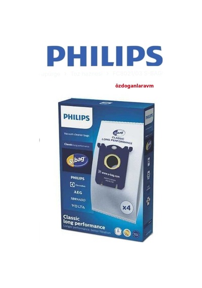 Philips Uyumlu Elektrik Süpürgesi Xd8122/10 Hepa Toz Torbası 5 Li Kutulu