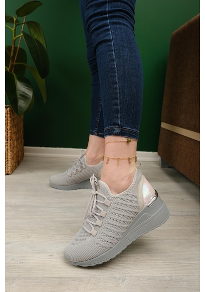 Delisle Fileli Kalın Topuklu Kadın Sneaker 001