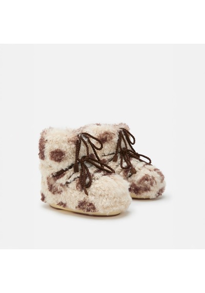 Mm04 Cow Bot Kar Kadın 80d1409690-mm04 Moon Boot Icon Low Curly Cow 36-41 Çok Renkli