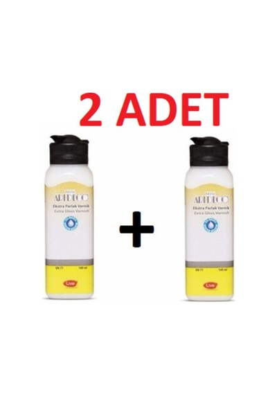 Artdeco Su Bazlı Ekstra Parlak Vernik 2 Adet(2 X 140 Ml)
