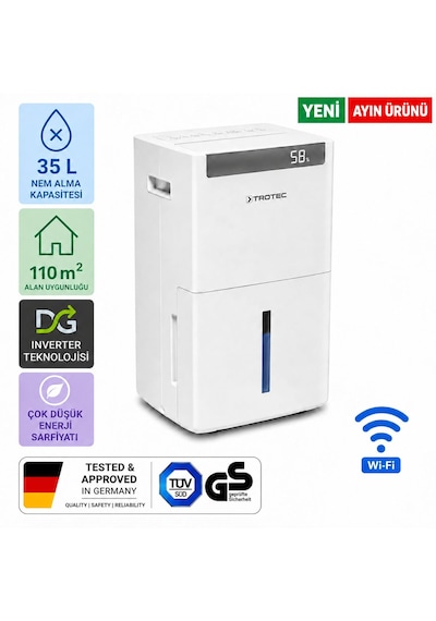 Trotec İnverter Nem Alma Cihazı Ttk-ı 110 Wifi Beyaz
