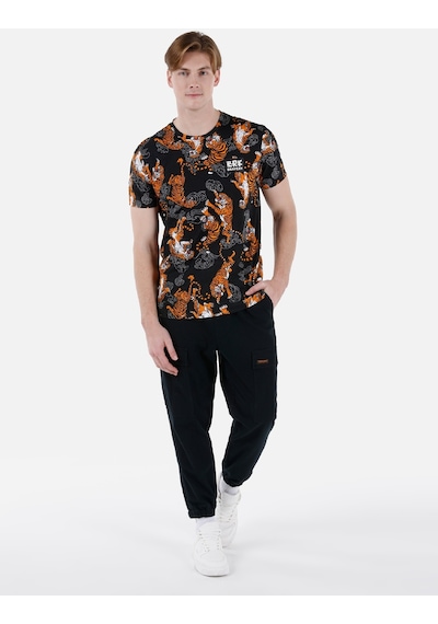 Colin's Colins Siyah Erkek Tshirt K.Kol Cl1062668 Q1.V2 Blk Siyah
