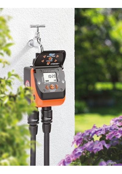 Claber 8410 Aquadue Duplo Evolution İki Çıkışlı Sulama Zamanlayıcı