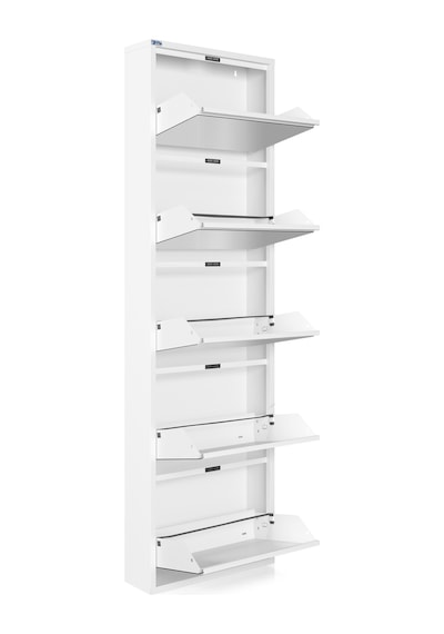 Ceha 5'li Metal Ayakkabılık Kar Beyaz/Aynalı K.AYK-5/A/P9003