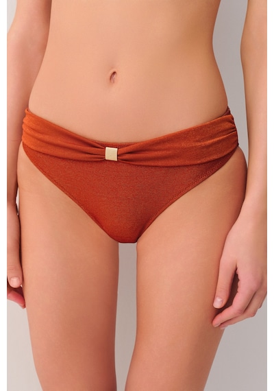 Suwen Jenny Aksesuarlı Bikini Alt Sb2547513871387 Parlak Tarçın
