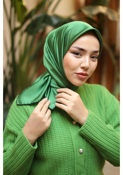 Silk Home Düz Micro Saten Eşarp 28013-14 Siyah
