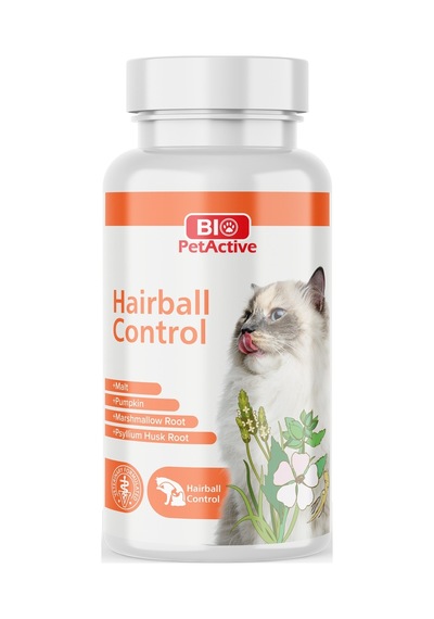 Bio Petactive Hairball Control Tablet Kediler İçin Tüy Yumağı Önleyici Tablet 90 Lı 45 Gr.