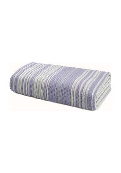 Pamuklu 4 Mevsim Çift Kişilik Battaniye, 180x220 Cm,%70 Pamuk%30 Polyester Lila Genel
