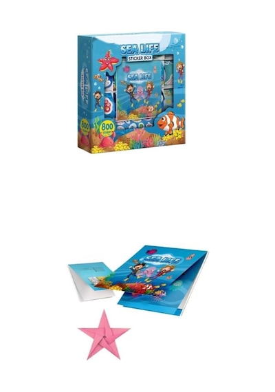 See Life Eğitici Çıkartma Ve Origami Deniz Dünyası 800'lü Sticker Hobi Seti