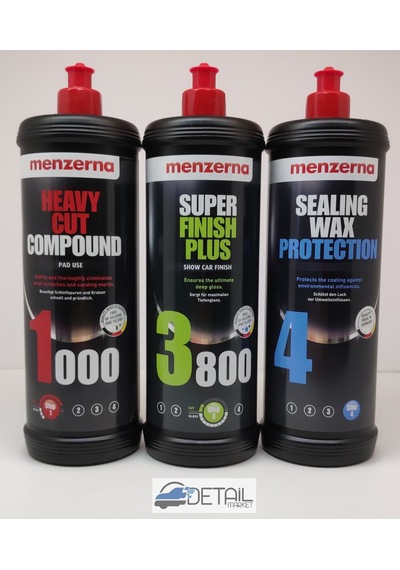 Menzerna 1000 3800 Sealingwax Kalın Pasta Hare Boya Kor .set 1 Lt
