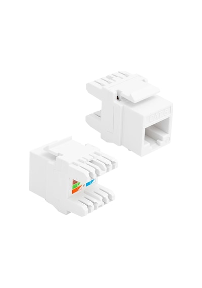 Rj45 Cat6 Şase 180 Derece Keystone Jack