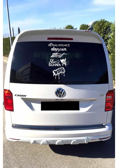 Oto Arka Cam Sticker İngilizce Model 77 40 20 Cm