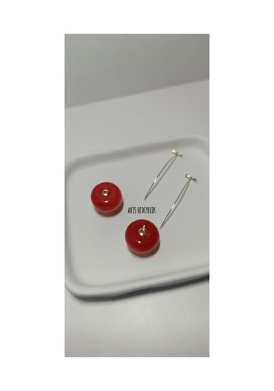Kiraz Küpe Tak-çıkar Kırmızı - 725595028 Kırmızı