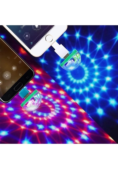 Disko Topu Sese Duyarlı Rgb Usb Girişli Disco Topu Iç Aydınlatma (451331531)