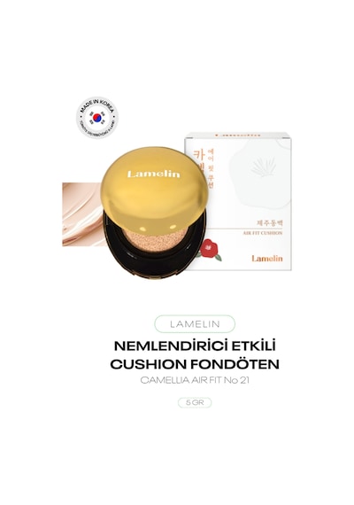 Nemlendirici Etkili Cushion Fondöten Camellia Air Fit Cushion No 21 Diğer